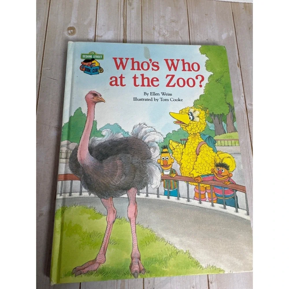 Vintage Sesame Street Book Club Lot 8 Big Bird Farm Pet Zoo‎ Learning 1980s